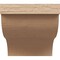 Ekena Millwork 6in. W x 6in. H x 20in. L Garner Woodgrain TimberThane Rafter Tail, Primed Tan RFTUR06X06X20GARRCPR - alternate 5